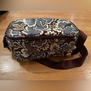 Vera Bradley Insulated Lunch Bag Tote Slate Blooms With Strap